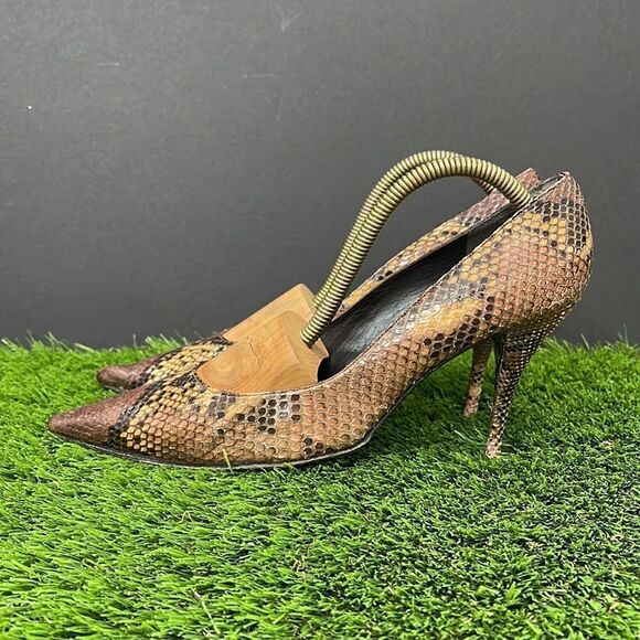 Stuart Weitzman Snakeskin Pumps - Picture 2 of 9
